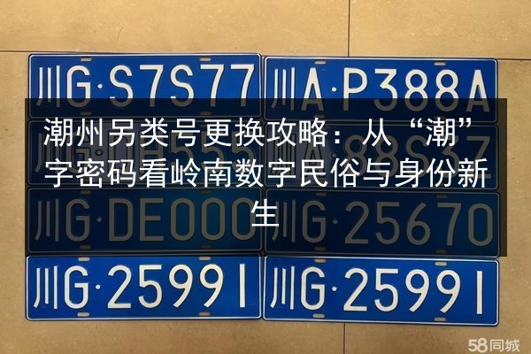 潮州另类号更换攻略：从“潮”字密码看岭南数字民俗与身份新生 第2张