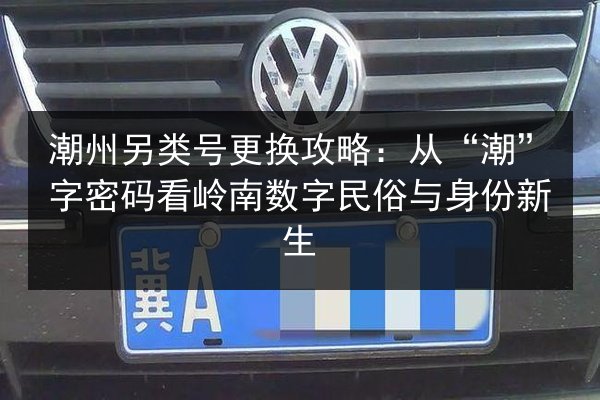 潮州另类号更换攻略：从“潮”字密码看岭南数字民俗与身份新生 第3张