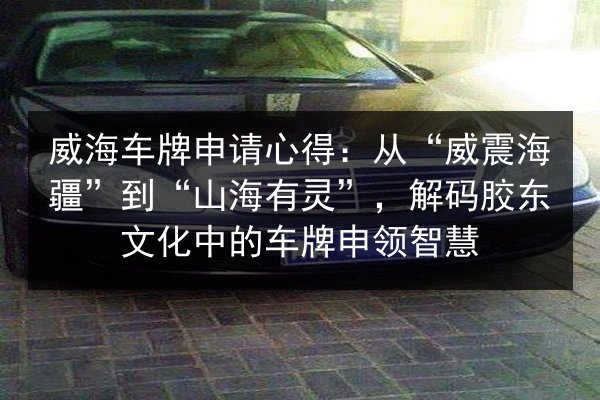 威海车牌申请心得：从“威震海疆”到“山海有灵”，解码胶东文化中的车牌申领智慧