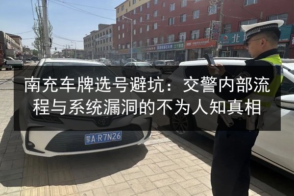 南充车牌选号避坑：交警内部流程与系统漏洞的不为人知真相