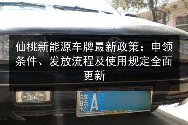 仙桃新能源车牌最新政策：申领条件、发放流程及使用规定全面更新