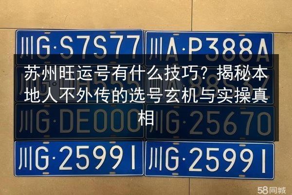 苏州旺运号有什么技巧？揭秘本地人不外传的选号玄机与实操真相 第2张