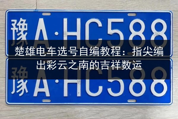 楚雄电车选号自编教程：指尖编出彩云之南的吉祥数运 第1张
