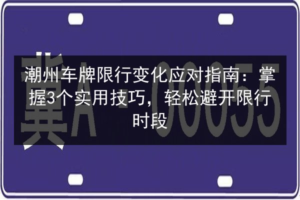 潮州车牌限行变化应对指南:掌握3个实用技巧,轻松避开限行时段 第2张 潮州车牌限行变化应对指南:掌握3个实用技巧,轻松避开限行时段 第2张