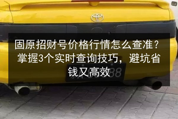 固原招财号价格行情怎么查准？掌握3个实时查询技巧，避坑省钱又高效 第3张