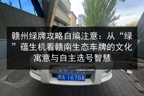 赣州绿牌攻略自编注意：从“绿”蕴生机看赣南生态车牌的文化寓意与自主选号智慧 第3张