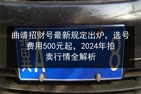 曲靖招财号最新规定出炉,选号费用500元起,2024年拍卖行情全解析 第2张 曲靖招财号最新规定出炉,选号费用500元起,2024年拍卖行情全解析 第2张