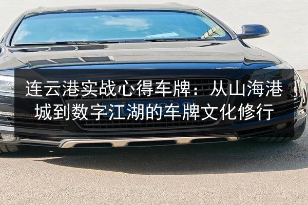 连云港实战心得车牌:从山海港城到数字江湖的车牌文化修行 第3张 连云港实战心得车牌:从山海港城到数字江湖的车牌文化修行 第3张
