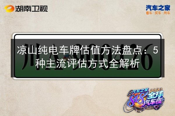 凉山纯电车牌估值方法盘点：5种主流评估方式全解析 第3张