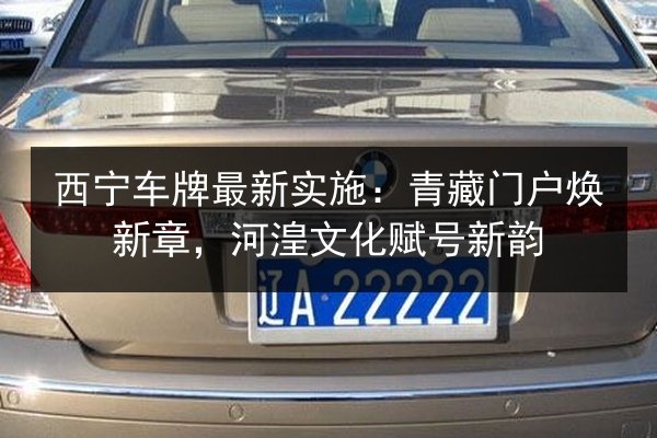 西宁车牌最新实施:青藏门户焕新章,河湟文化赋号新韵 第2张 西宁车牌最新实施:青藏门户焕新章,河湟文化赋号新韵 第2张