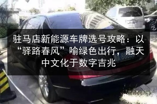 驻马店新能源车牌选号攻略：以“驿路春风”喻绿色出行，融天中文化于数字吉兆 第2张