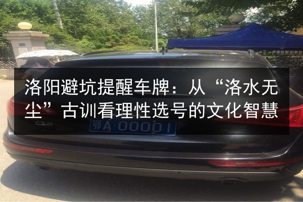 洛阳避坑提醒车牌：从“洛水无尘”古训看理性选号的文化智慧