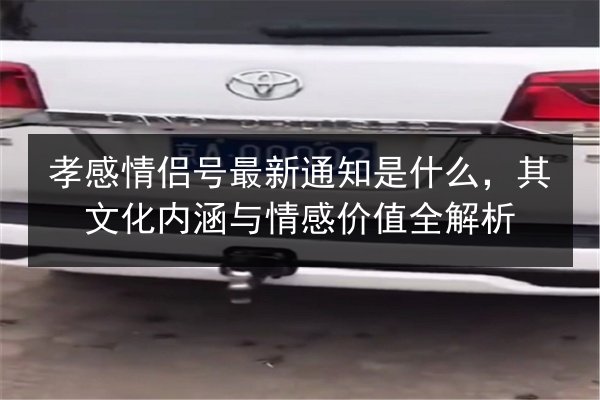 孝感情侣号最新通知是什么，其文化内涵与情感价值全解析