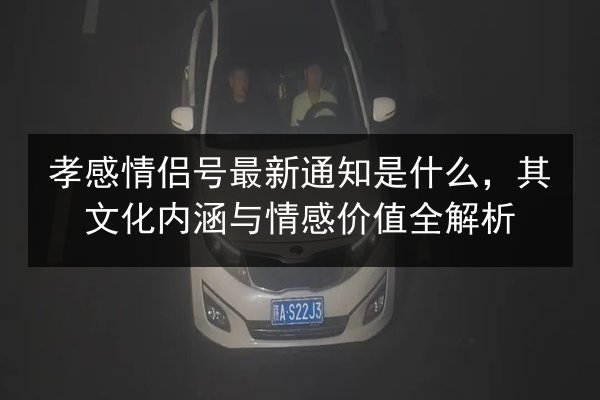 孝感情侣号最新通知是什么,其文化内涵与情感价值全解析 第3张 孝感情侣号最新通知是什么,其文化内涵与情感价值全解析 第3张