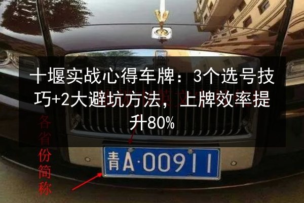 十堰实战心得车牌:3个选号技巧+2大避坑方法,上牌效率提升80% 第2张 十堰实战心得车牌:3个选号技巧+2大避坑方法,上牌效率提升80% 第2张