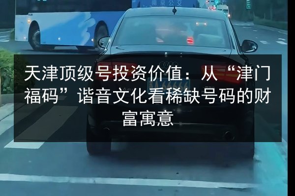 天津顶级号投资价值：从“津门福码”谐音文化看稀缺号码的财富寓意 第2张