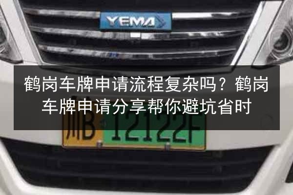 鹤岗车牌申请流程复杂吗？鹤岗车牌申请分享帮你避坑省时 第3张