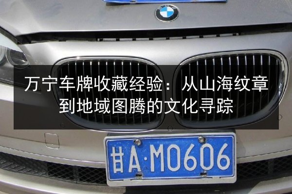 万宁车牌收藏经验：从山海纹章到地域图腾的文化寻踪 第1张