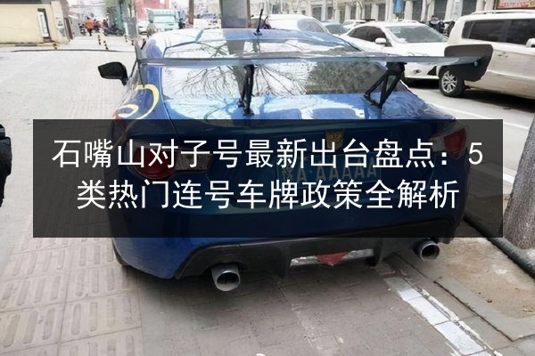 石嘴山对子号最新出台盘点：5类热门连号车牌政策全解析
