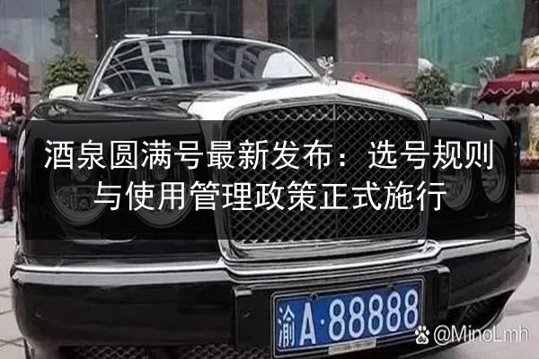 酒泉圆满号最新发布：选号规则与使用管理政策正式施行 第2张