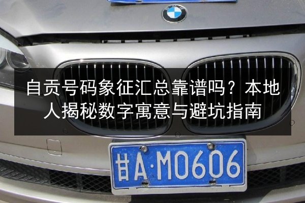 自贡号码象征汇总靠谱吗?本地人揭秘数字寓意与避坑指南 第3张 自贡号码象征汇总靠谱吗?本地人揭秘数字寓意与避坑指南 第3张