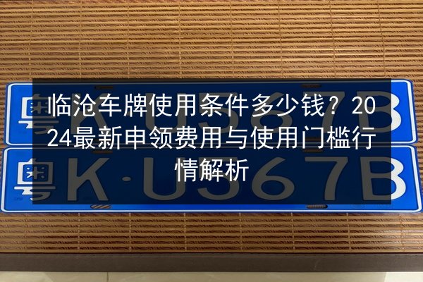临沧车牌使用条件多少钱？2024最新申领费用与使用门槛行情解析