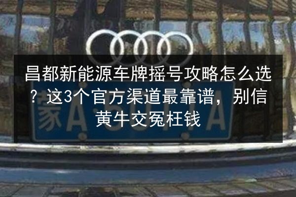 昌都新能源车牌摇号攻略怎么选?这3个官方渠道最靠谱,别信黄牛交冤枉钱 第2张 昌都新能源车牌摇号攻略怎么选?这3个官方渠道最靠谱,别信黄牛交冤枉钱 第2张