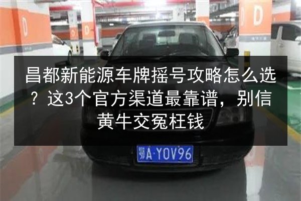 昌都新能源车牌摇号攻略怎么选?这3个官方渠道最靠谱,别信黄牛交冤枉钱 第3张 昌都新能源车牌摇号攻略怎么选?这3个官方渠道最靠谱,别信黄牛交冤枉钱 第3张