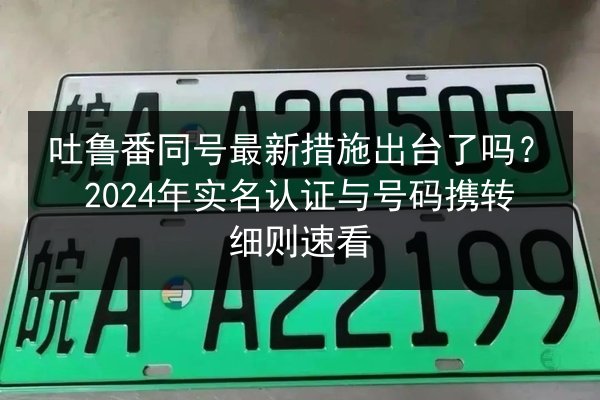 吐鲁番同号最新措施出台了吗?2024年实名认证与号码携转细则速看 第2张 吐鲁番同号最新措施出台了吗?2024年实名认证与号码携转细则速看 第2张