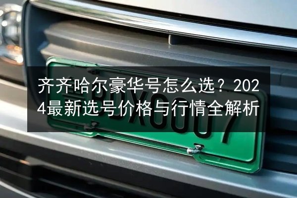齐齐哈尔豪华号怎么选?2024最新选号价格与行情全解析 第3张 齐齐哈尔豪华号怎么选?2024最新选号价格与行情全解析 第3张