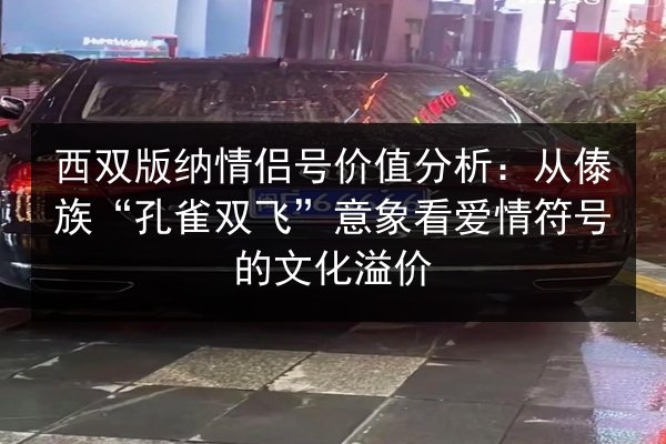 西双版纳情侣号价值分析：从傣族“孔雀双飞”意象看爱情符号的文化溢价