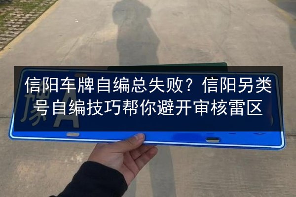 信阳车牌自编总失败？信阳另类号自编技巧帮你避开审核雷区