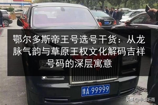 鄂尔多斯帝王号选号干货：从龙脉气韵与草原王权文化解码吉祥号码的深层寓意 第1张