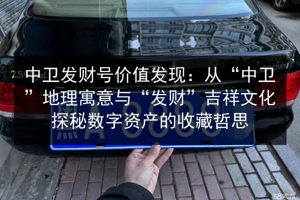 中卫发财号价值发现：从“中卫”地理寓意与“发财”吉祥文化探秘数字资产的收藏哲思 第3张