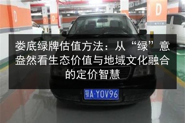 娄底绿牌估值方法:从“绿”意盎然看生态价值与地域文化融合的定价智慧 第2张 娄底绿牌估值方法:从“绿”意盎然看生态价值与地域文化融合的定价智慧 第2张
