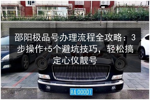 邵阳极品号办理流程全攻略：3步操作+5个避坑技巧，轻松搞定心仪靓号