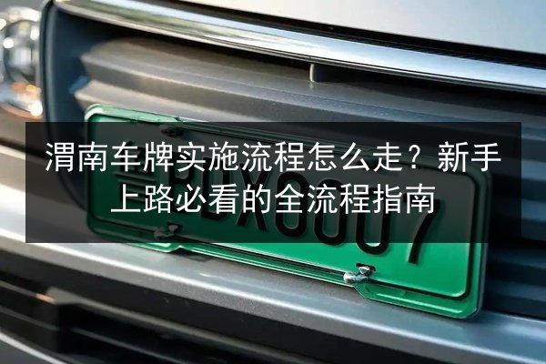 渭南车牌实施流程怎么走？新手上路必看的全流程指南 第2张