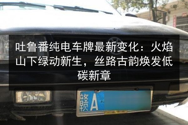 吐鲁番纯电车牌最新变化：火焰山下绿动新生，丝路古韵焕发低碳新章 第2张