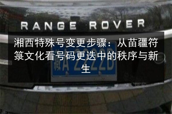 湘西特殊号变更步骤:从苗疆符箓文化看号码更迭中的秩序与新生 第2张 湘西特殊号变更步骤:从苗疆符箓文化看号码更迭中的秩序与新生 第2张