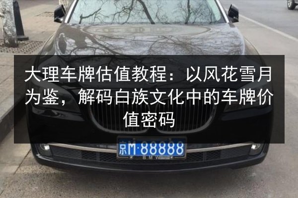 大理车牌估值教程:以风花雪月为鉴,解码白族文化中的车牌价值密码 第2张 大理车牌估值教程:以风花雪月为鉴,解码白族文化中的车牌价值密码 第2张