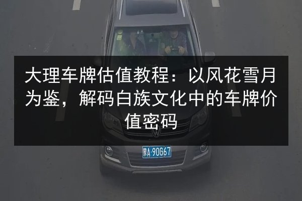 大理车牌估值教程:以风花雪月为鉴,解码白族文化中的车牌价值密码 第3张 大理车牌估值教程:以风花雪月为鉴,解码白族文化中的车牌价值密码 第3张