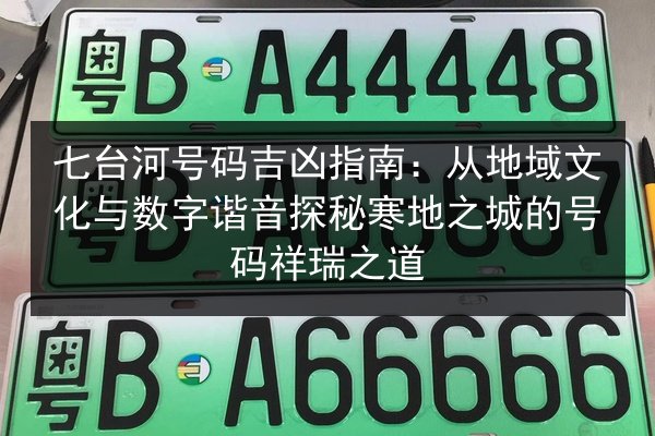 七台河号码吉凶指南：从地域文化与数字谐音探秘寒地之城的号码祥瑞之道 第2张