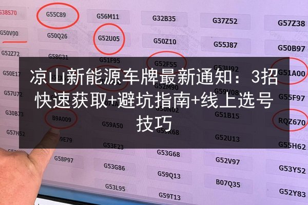 凉山新能源车牌最新通知:3招快速获取+避坑指南+线上选号技巧 第2张 凉山新能源车牌最新通知:3招快速获取+避坑指南+线上选号技巧 第2张