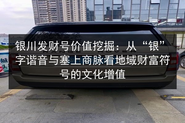 银川发财号价值挖掘：从“银”字谐音与塞上商脉看地域财富符号的文化增值