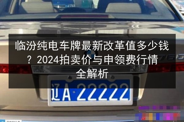 临汾纯电车牌最新改革值多少钱？2024拍卖价与申领费行情全解析