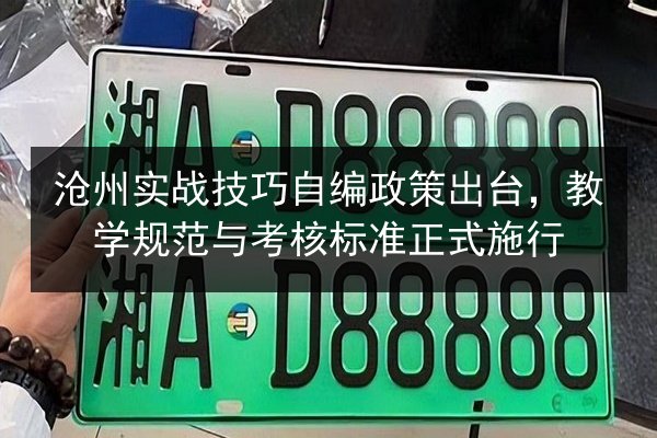 沧州实战技巧自编政策出台,教学规范与考核标准正式施行 第3张 沧州实战技巧自编政策出台,教学规范与考核标准正式施行 第3张