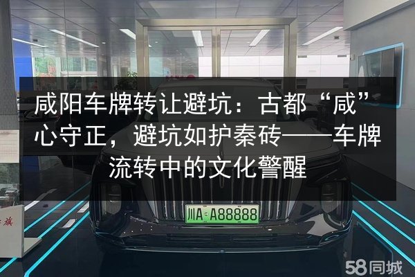咸阳车牌转让避坑:古都“咸”心守正,避坑如护秦砖——车牌流转中的文化警醒 第3张 咸阳车牌转让避坑:古都“咸”心守正,避坑如护秦砖——车牌流转中的文化警醒 第3张
