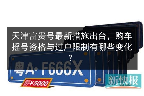 天津富贵号最新措施出台,购车摇号资格与过户限制有哪些变化? 第2张 天津富贵号最新措施出台,购车摇号资格与过户限制有哪些变化? 第2张