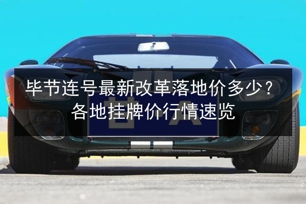 毕节连号最新改革落地价多少?各地挂牌价行情速览 第2张 毕节连号最新改革落地价多少?各地挂牌价行情速览 第2张