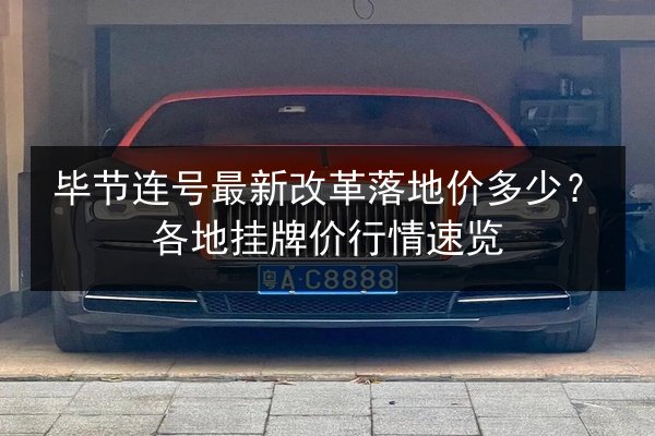 毕节连号最新改革落地价多少?各地挂牌价行情速览 第3张 毕节连号最新改革落地价多少?各地挂牌价行情速览 第3张